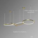 Modern gold & black stainless steel pendant lights dining room
