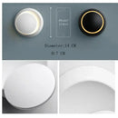 Modern gold black & white decorbites adjustable led crescent wall light