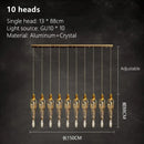 Modern gold branch art cage crystal chandelier dining room light
