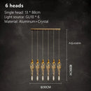 Modern gold branch art cage crystal chandelier dining room light