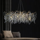 DecorBites™ Branch Crystal Chandelier: Luxury LED Ceiling Light for Living Room & Dining Room