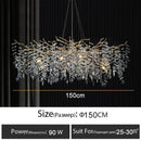 DecorBites™ Branch Crystal Chandelier: Luxury LED Ceiling Light for Living Room & Dining Room