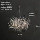 DecorBites™ Branch Crystal Chandelier: Luxury LED Ceiling Light for Living Room & Dining Room