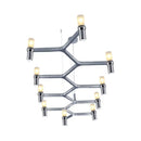 DecorBites™ Metallic Branch Island Pendant Light with 10 Bare Bulbs for Modern Dining Room