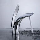 Modern gold brass basin faucet bathroom sink mixer flowing design