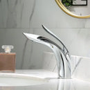 Modern gold brass basin faucet bathroom sink mixer flowing design