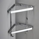 Modern gold brass bathroom shower rack with hooks – bathroom shelf