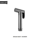 Modern gold brass bidet shower head with double valve for bathroom