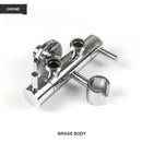 Modern gold brass bidet shower head with double valve for bathroom