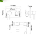 DecorBites™ Brass Bidet Sprayer Set with Hot and Cold Faucet - High Pressure Toilet Shower