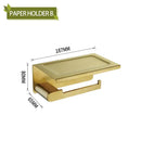 Modern gold brushed bathroom accessories set bathroom decor