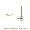 Modern gold brushed bathroom accessories set bathroom decor