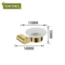 Modern gold brushed bathroom accessories set bathroom decor