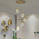 DecorBites™ Bubble Crystal Ceiling Pendant Light, LED Villa Staircase Hanging Lamps