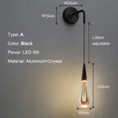 Modern gold bubble crystal chandelier dining room pendant light