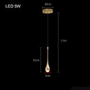 Modern gold bubble crystal chandelier dining room pendant light