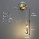 Modern gold bubble crystal chandelier dining room pendant light