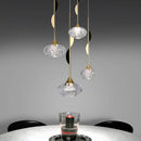 DecorBites™ Bubble Crystal Pendant Light: Modern Kitchen Dining Room Hanging Lamp for Home Decor