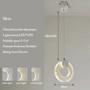 Modern gold bubble crystal pendant lights for living room