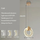Modern gold bubble crystal pendant lights for living room