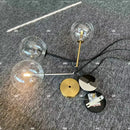 Modern gold bubble glass ball pendant light for kitchen
