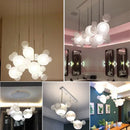 Modern gold bubble glass led chandelier for kitchen