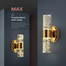Modern gold bubble glass vanity lights bathroom sconces