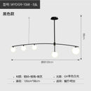 Modern gold bubble iron chandelier kitchen arc pendant light