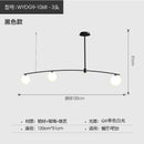 Modern gold bubble iron chandelier kitchen arc pendant light