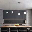 Modern gold bubble iron chandelier kitchen arc pendant light