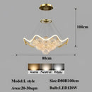 Modern gold bubble pendant chandelier dining room led light