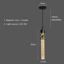 Modern gold bubbles crystal pendant light for living room