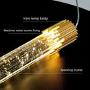 Modern gold bubbles crystal pendant light for living room