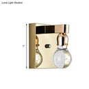 Modern gold bulb shaped crystal wall sconce bedroom 110v-120v light
