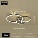 Modern gold butterflies ceiling light for bedroom luxury led fixture