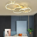 Modern gold butterflies ceiling light for bedroom luxury led fixture