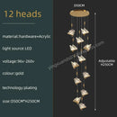 Modern gold butterfly acrylic chandelier living room pendant light