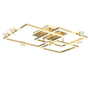 DecorBites™ Butterfly Ceiling Lamp: Modern Rectangular Living Room Light for Master Bedroom