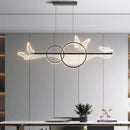 Modern gold butterfly chandelier dining room pendant light