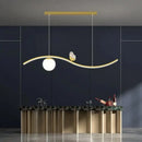 Modern gold butterfly chandelier dining room pendant light