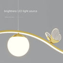 Modern gold butterfly chandelier dining room pendant light