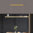 Modern gold butterfly chandelier pendant lamp for dining room