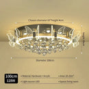 Modern gold butterfly crystal ceiling light bedroom decor