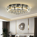 Modern gold butterfly crystal ceiling light bedroom decor