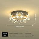 Modern gold butterfly crystal ceiling light bedroom decor