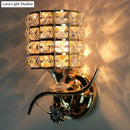 Modern gold butterfly crystal wall light fixture living room sconce