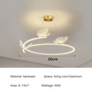 Modern gold butterfly design sense ceiling chandelier dining room