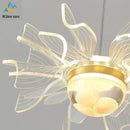 DecorBites™ Butterfly LED Chandelier: Nordic Modern UFO Pendent Lamp for Home Decor