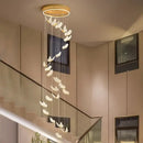DecorBites™ Butterfly LED Chandelier for Villa Duplex Living Room Decoration