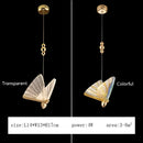 DecorBites™ Butterfly Pendant Lamps: Modern Luxury Lighting Fixtures for Staircase, Bedroom, and Aisle